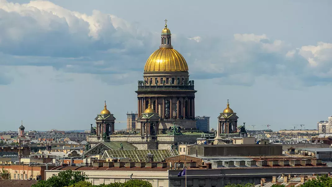 Вид на исаакиевский собор