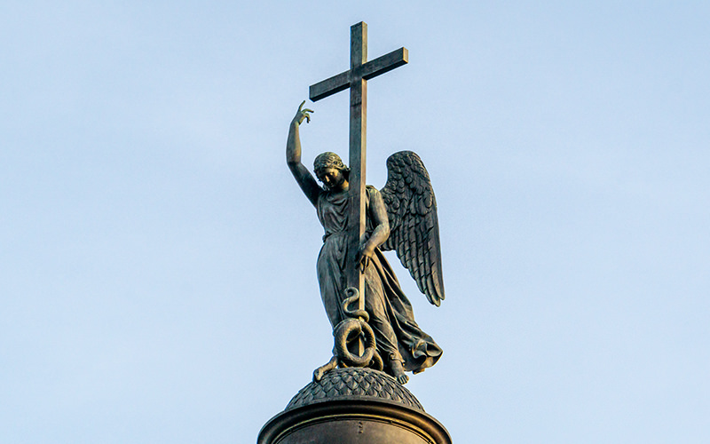 Alexander Column in Saint Petersburg