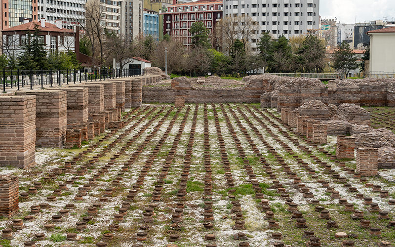 Развалины Римских бань в Анкаре