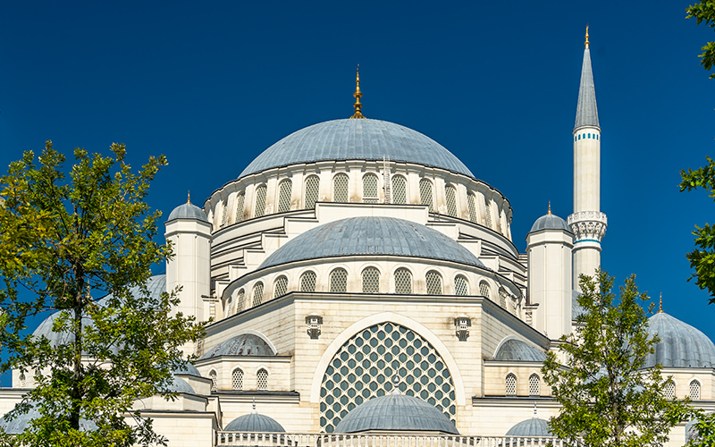 Çamlıca Mosque in Istanbul. It is the largest religious building in Turkey