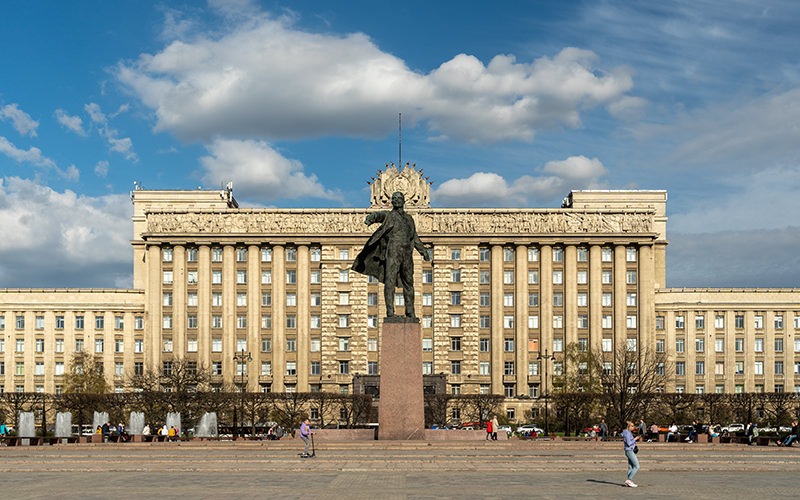 Moskovskaya Square in St. Petersburg