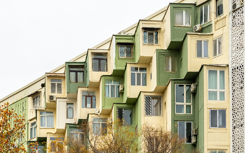 Soviet Modernism in Tashkent: Unusual Residential Buildings on Babur Street