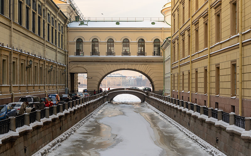 Зимняя канавка в Санкт-Петербурге