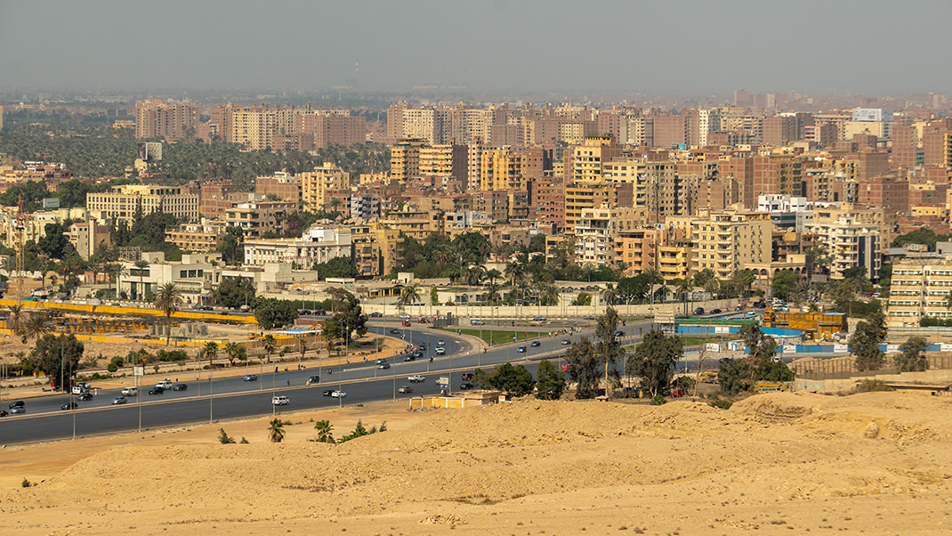 View towards Cairo