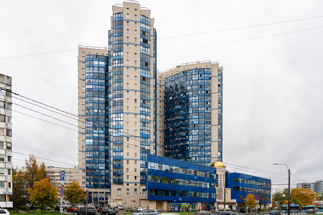 The residential tower has 27 floors