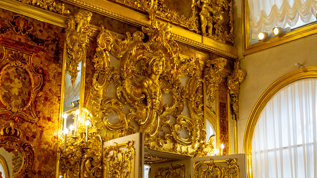 Янтарная комната в Екатерининском дворце 