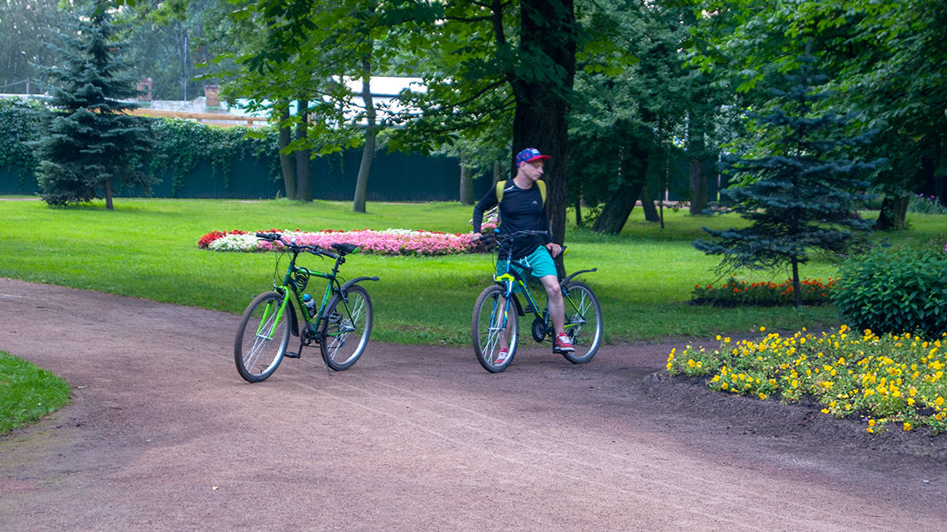 В парк вполне можно доехать на велосипеде