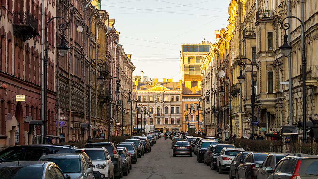 Перспектива улицы в сторону Невского проспекта