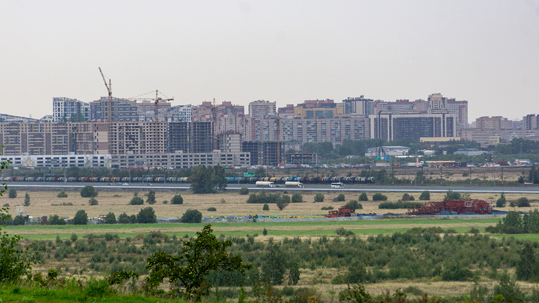 Вид на город с Пулковских высот