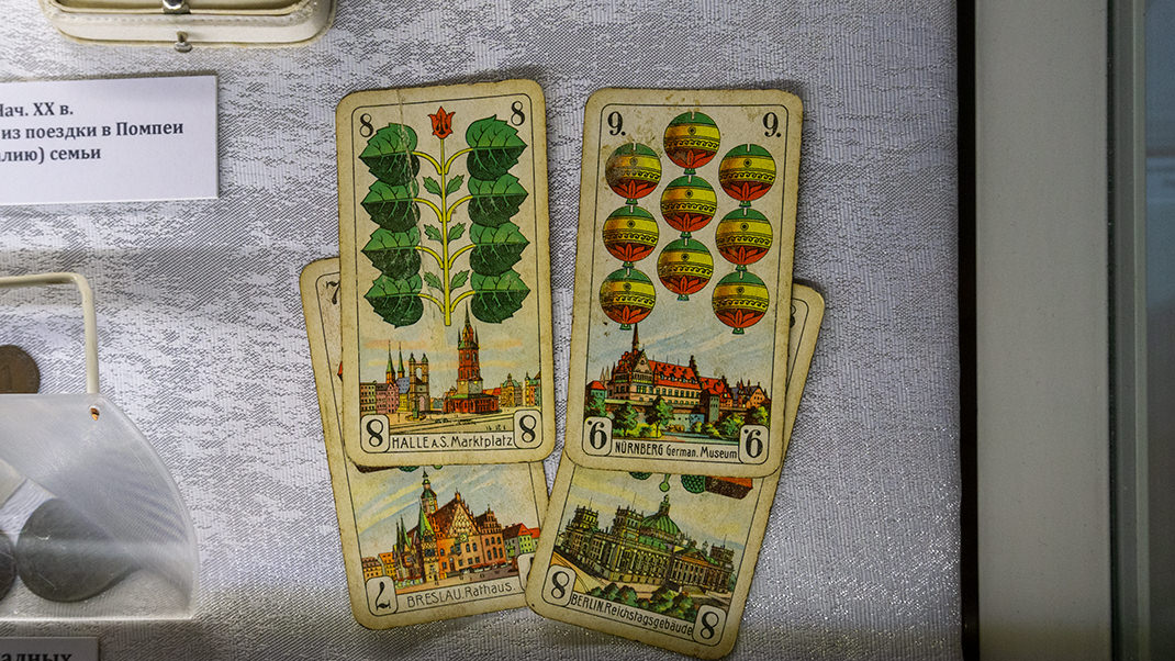 Игральные карты с изображением немецких замков
