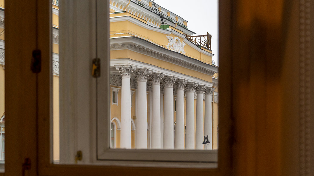 Из окна виден Александринский театр