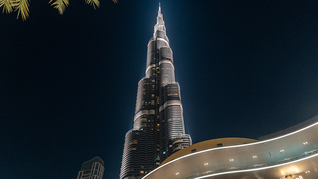 Burj Khalifa in the evening