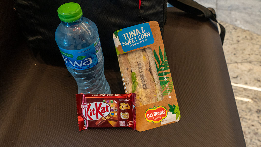 Snack at the airport