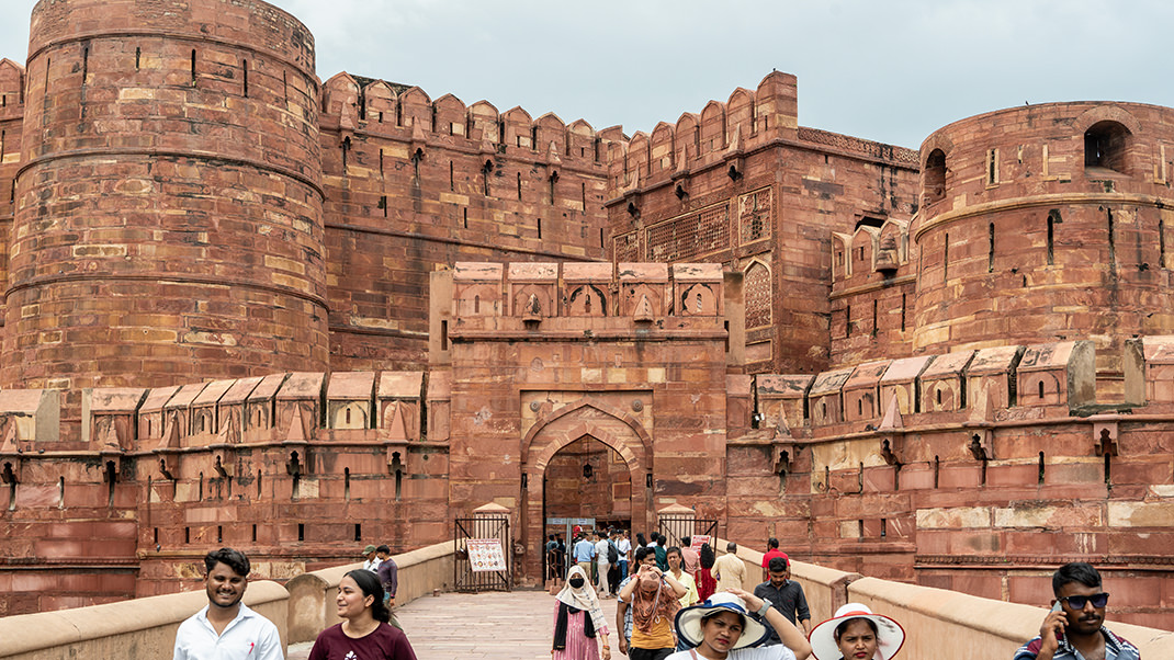 Red Fort in Agra. Entrance