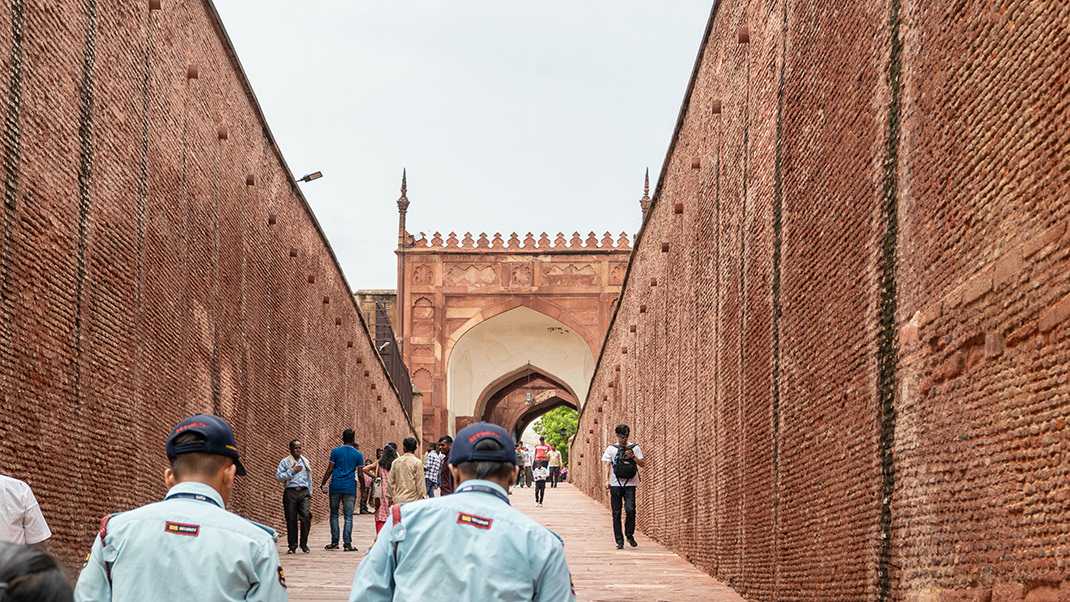 The road to the main part of the fort