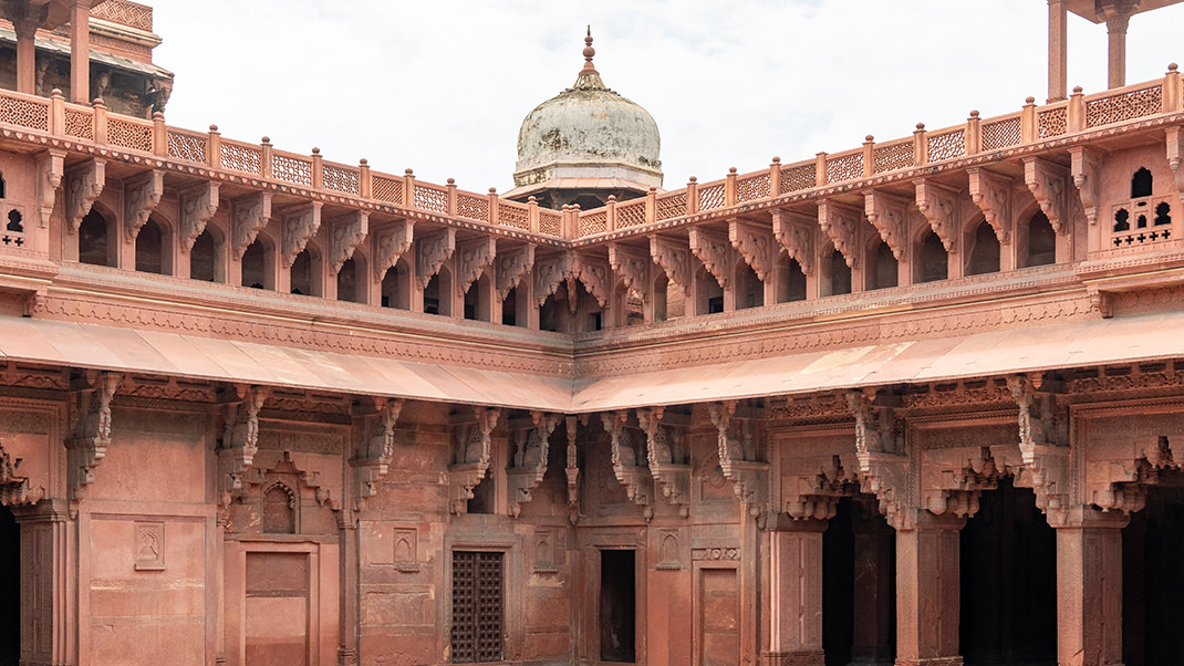 The design of the inner courtyard