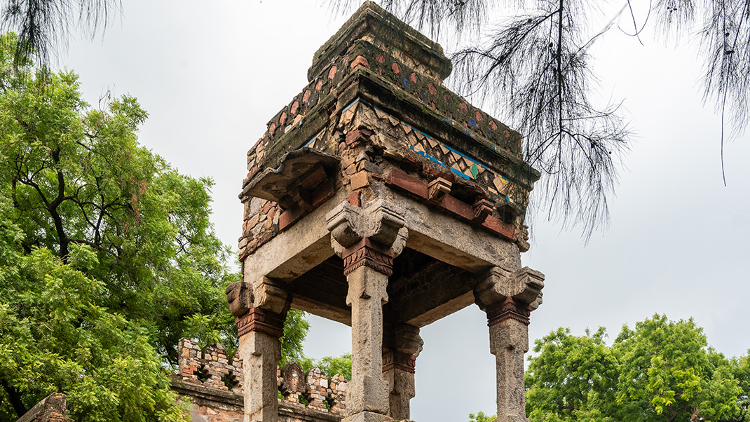 The structures on the grounds are much older