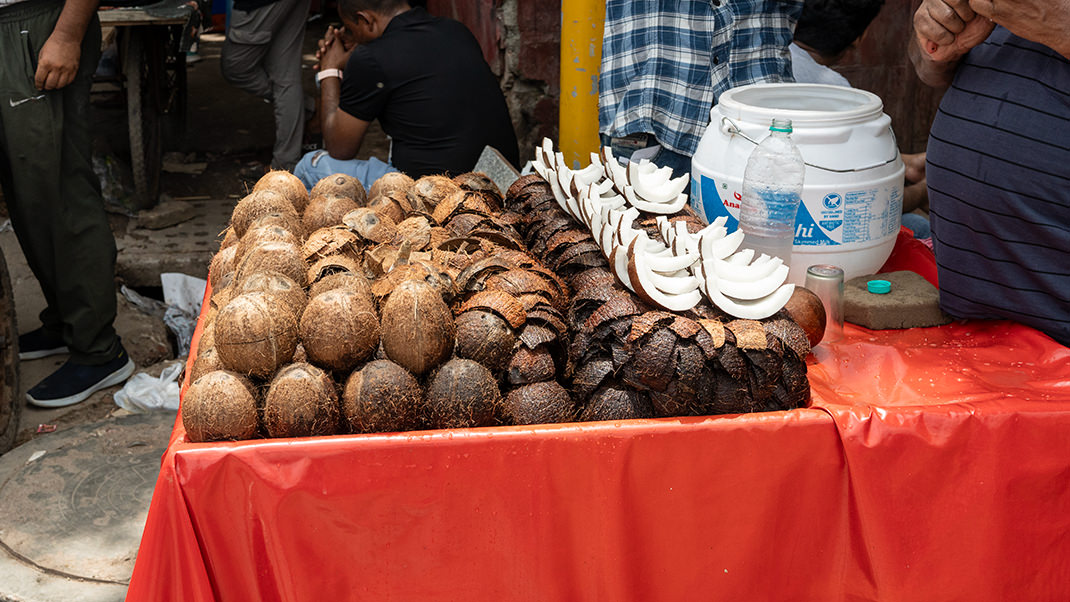 At the market