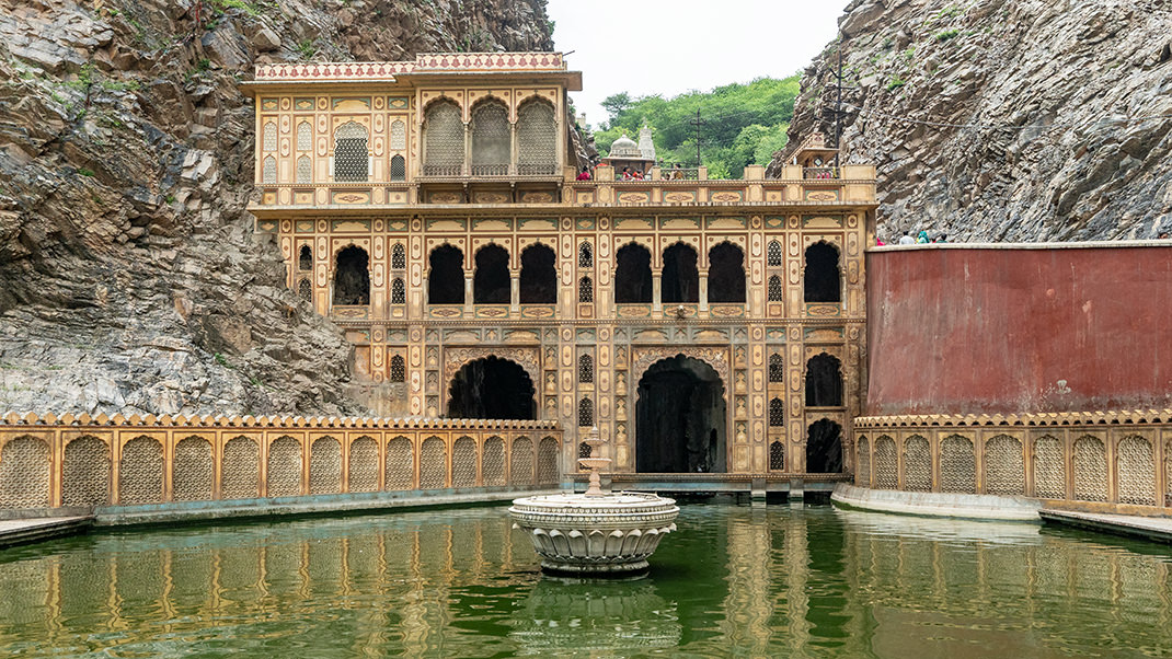 Temple complex in the mountains