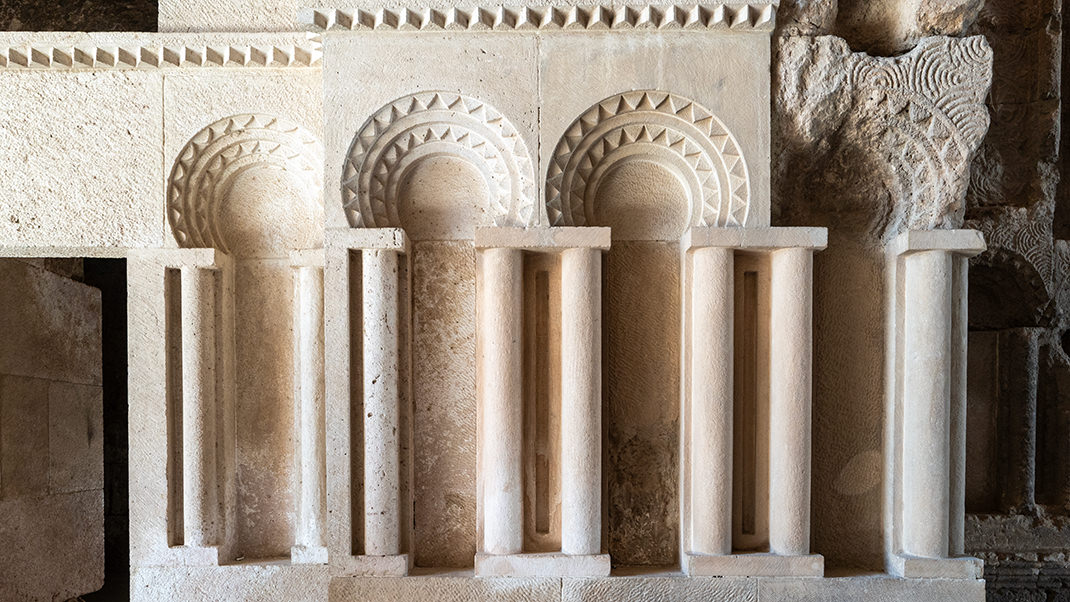 Rooms inside the former palace