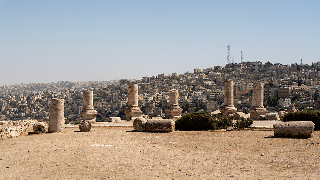 The citadel, also known as Jabal Al-Qala, is the highest point in Amman