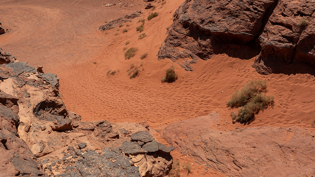 В песках легко потерять телефон
