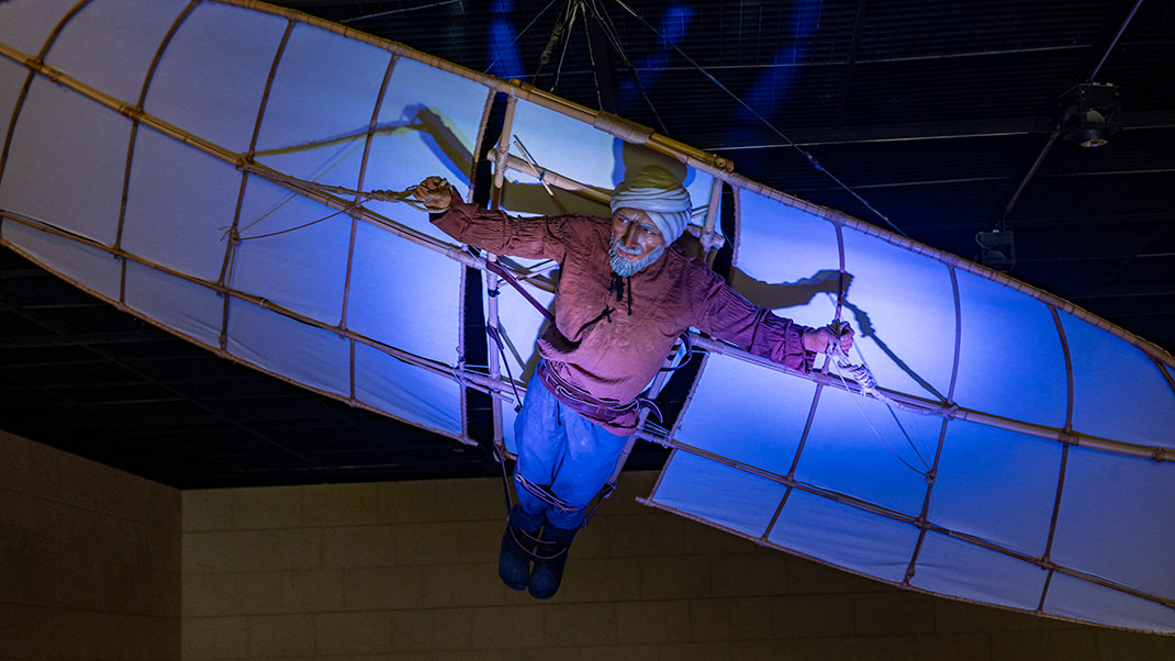 This part of the museum is dedicated to science and technology