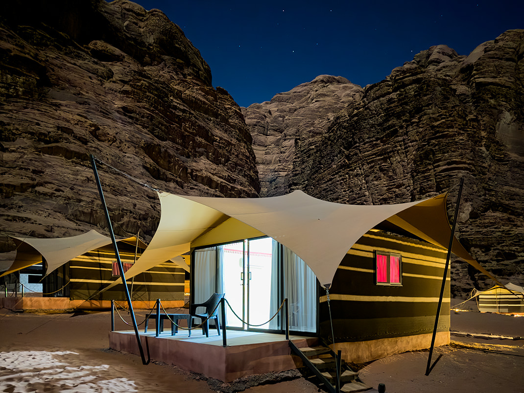 Вид на кемпинг, где я остановился