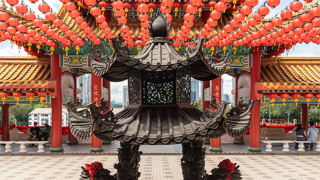 At the shrine
