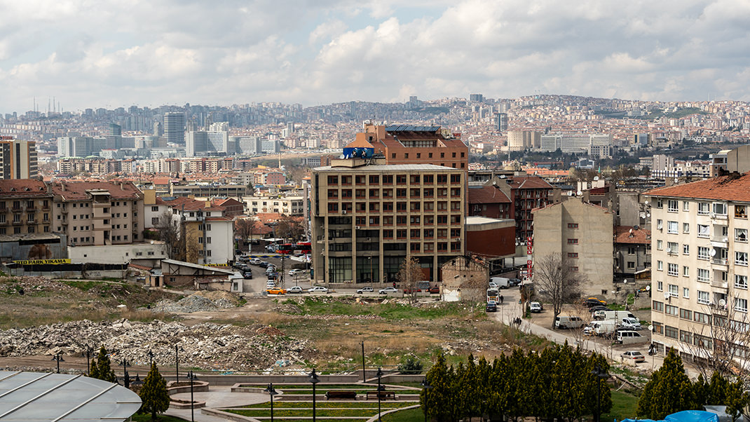 Nearby, there is a platform with a view of Ankara