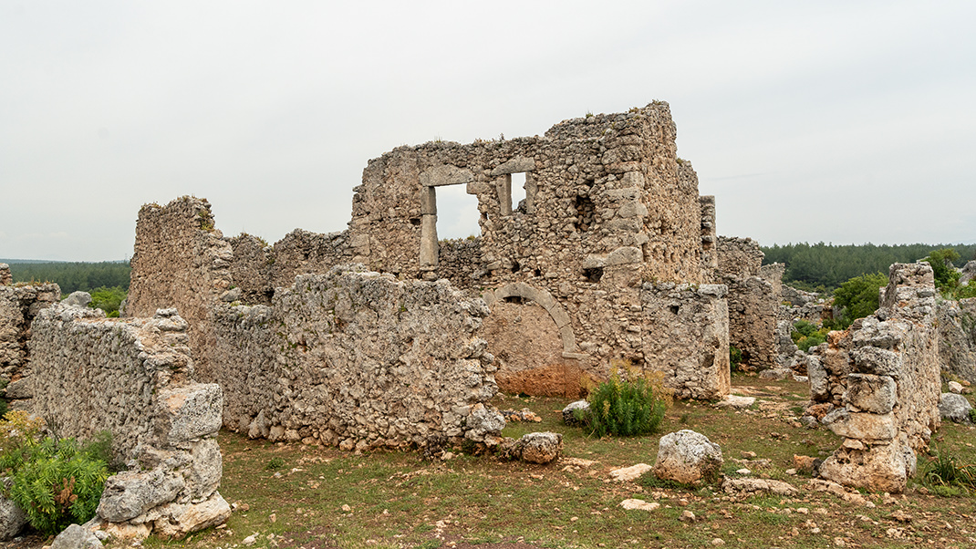 Ruins of ancient buildings