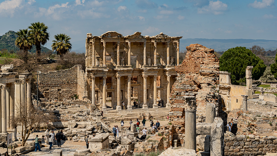The Library of Celsus housed around 12,000 various written works