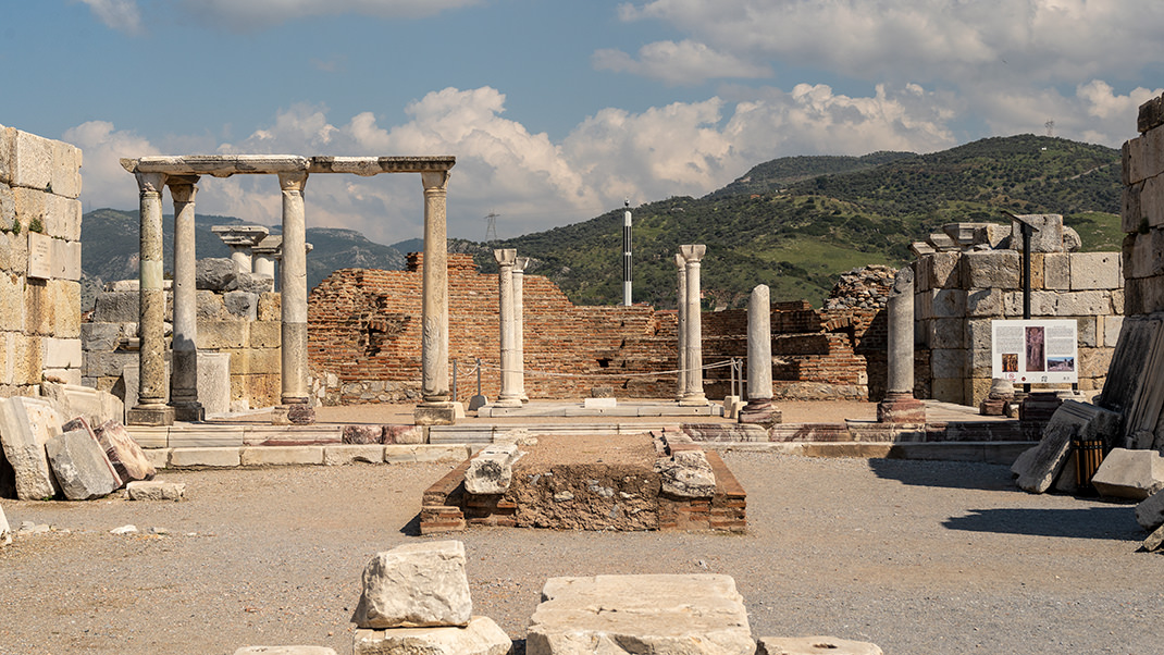 In the first century AD, a memorial tomb was built over the saint's grave