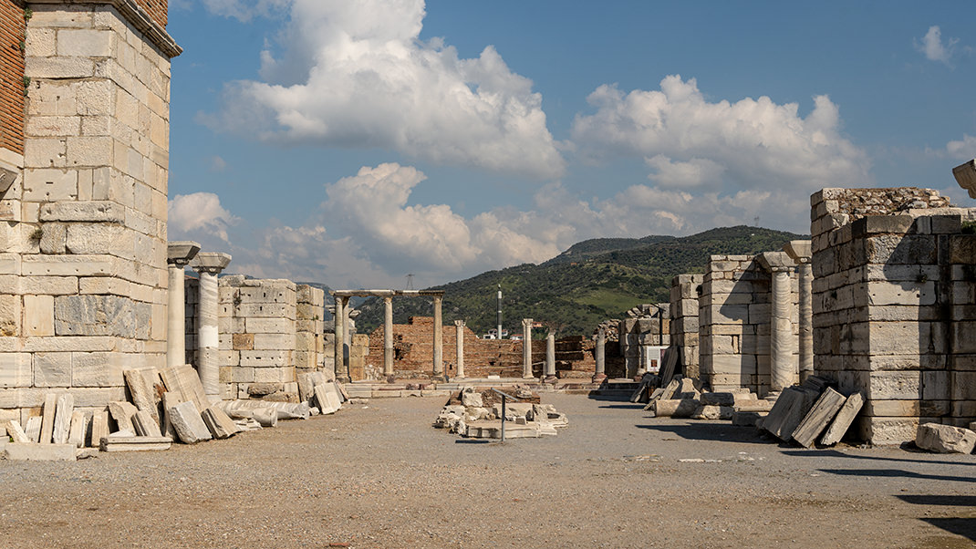 The final destruction of the building occurred during an earthquake in the second half of the same century