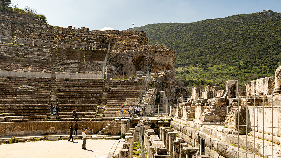 Here, theatrical performances, assemblies of residents, and gladiatorial contests took place