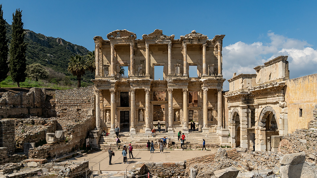 The Library of Celsus. This is one of the most interesting places in the city.