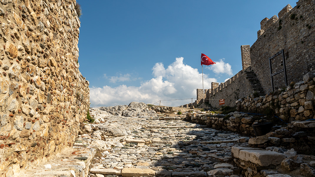 The fortress is located on the territory of the city of Selçuk
