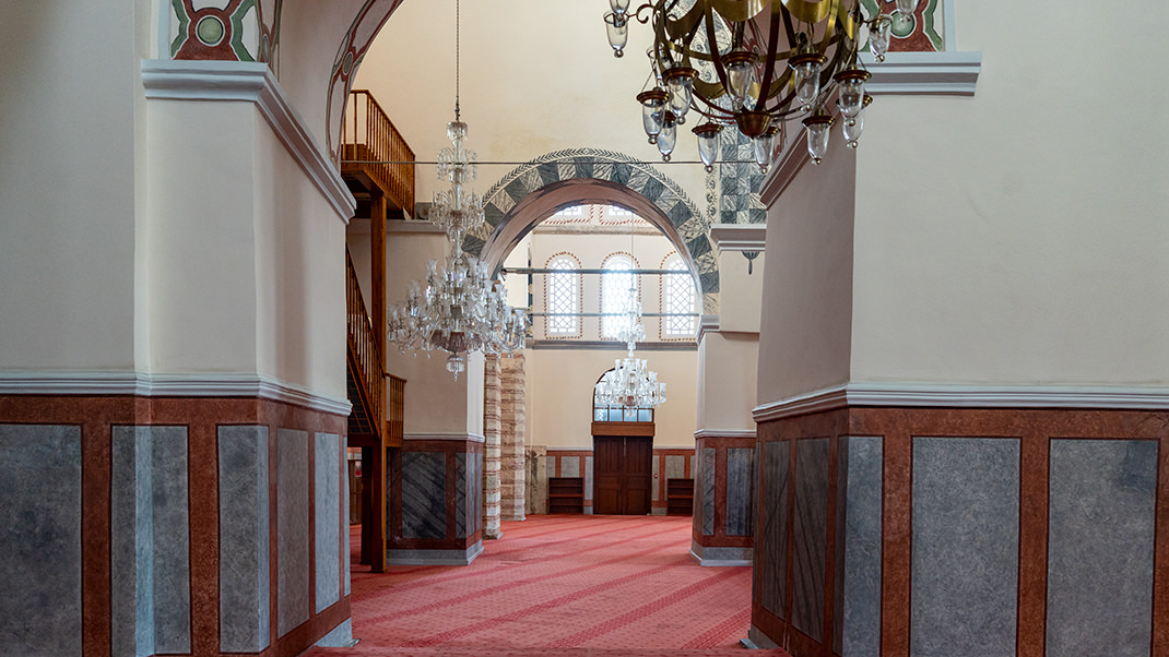 Interior of the building