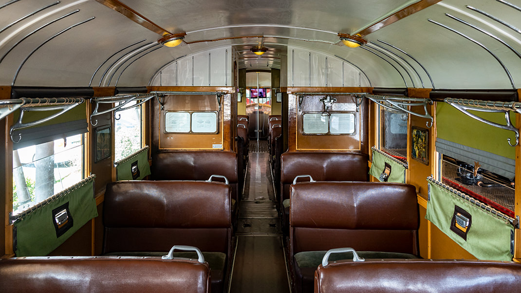 Inside the carriage