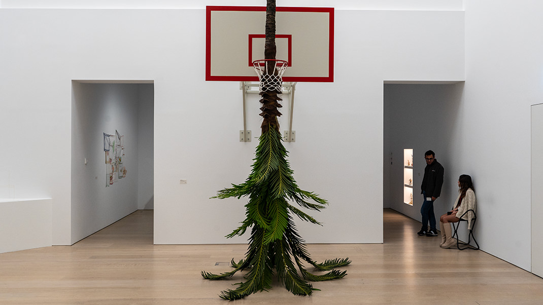 This installation resembles a Christmas tree