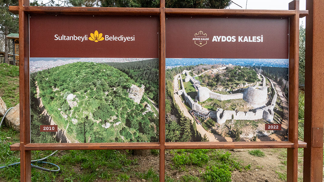 Information board at the fortress