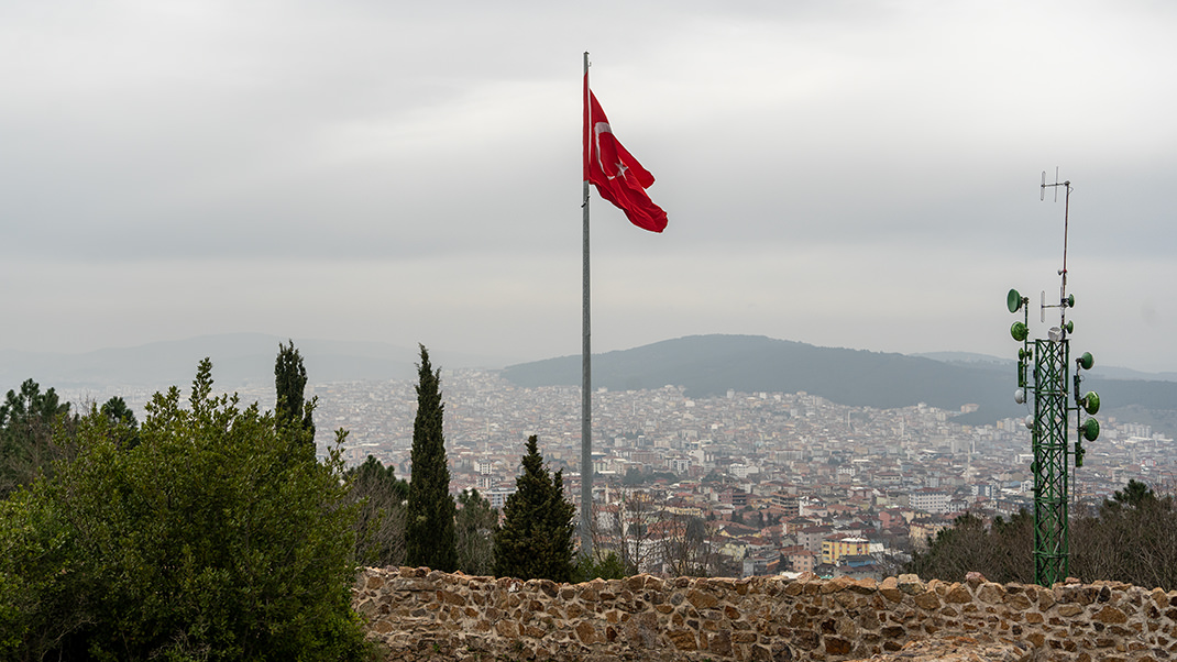 The flag of Turkey