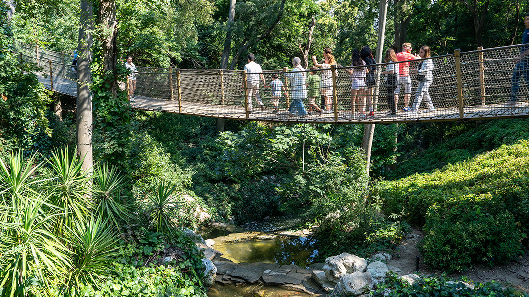 During Byzantine times, this area was unused and covered by forests