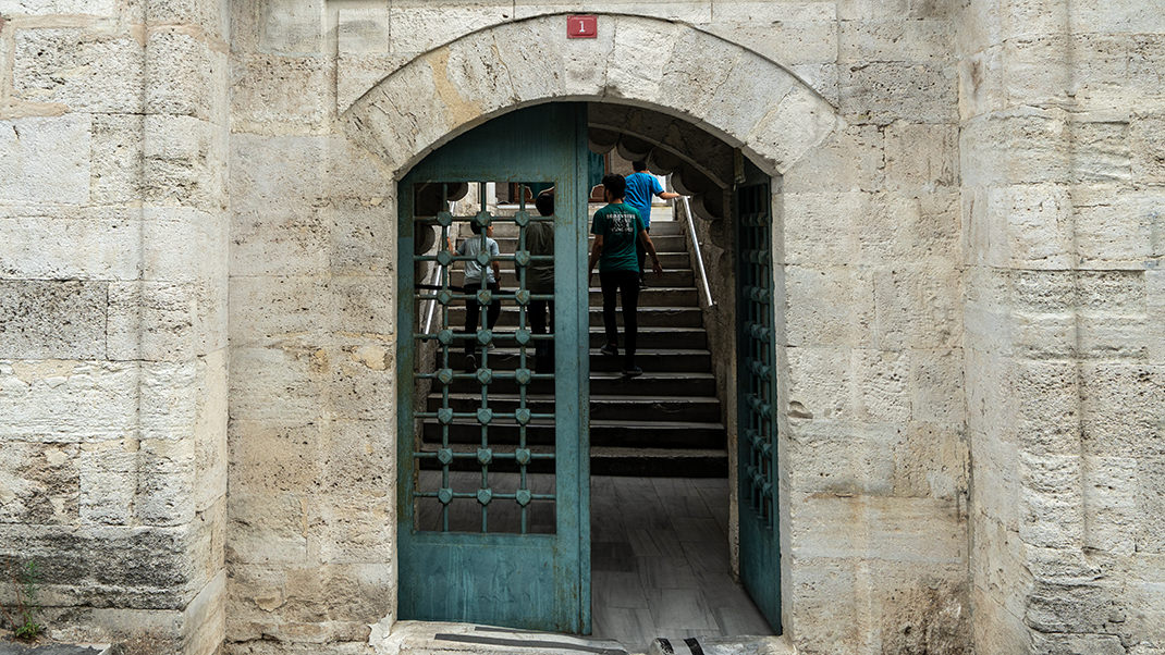 Entrance to the complex grounds