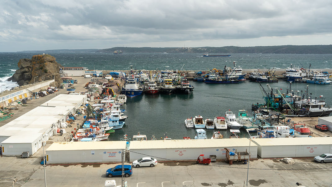 Port. There’s another lighthouse on the other side of the Bosphorus