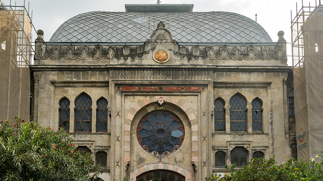 Northern facade of the station