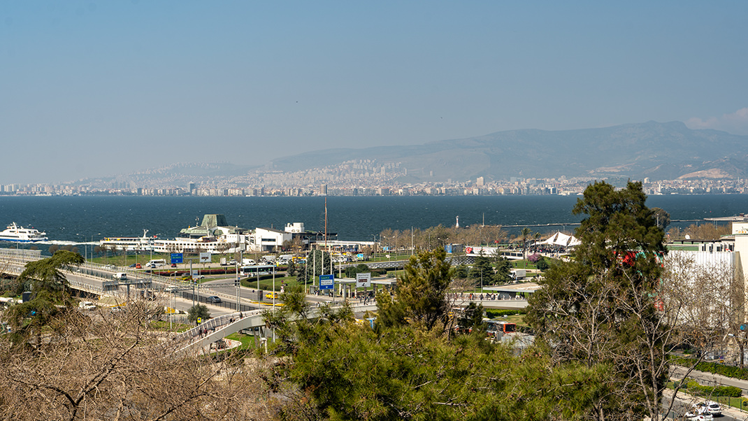 View of Izmir from the museum windows