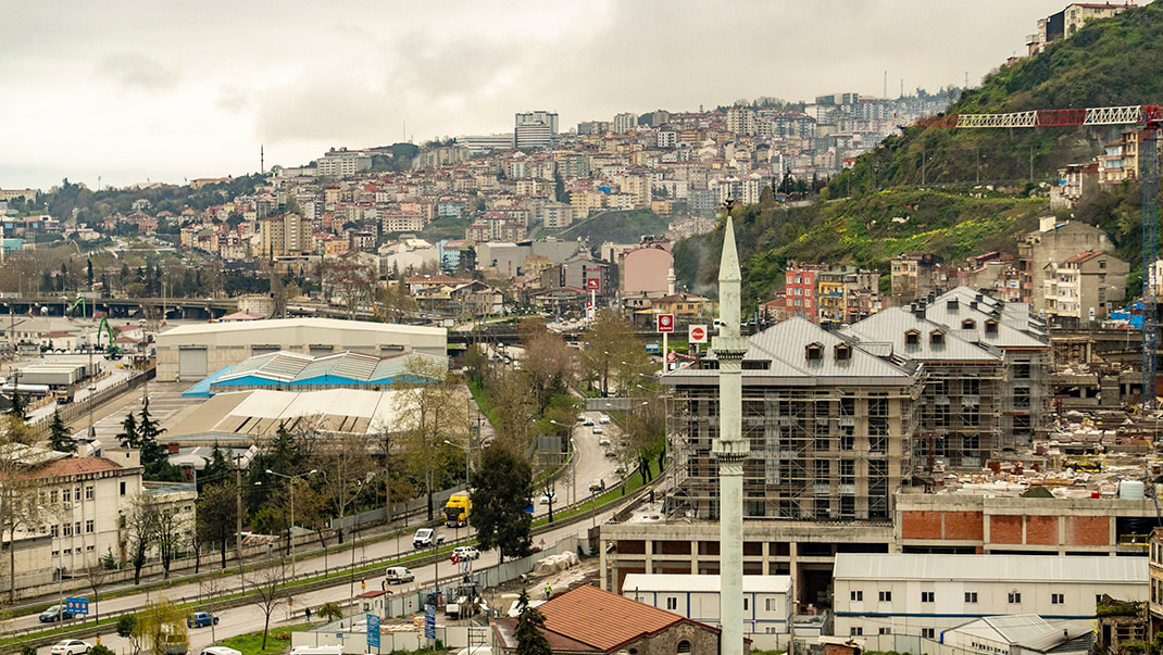 The central part of the city