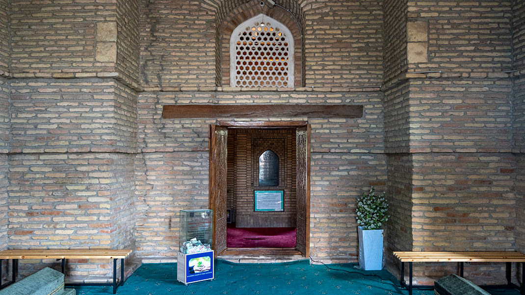 Inside the mausoleum
