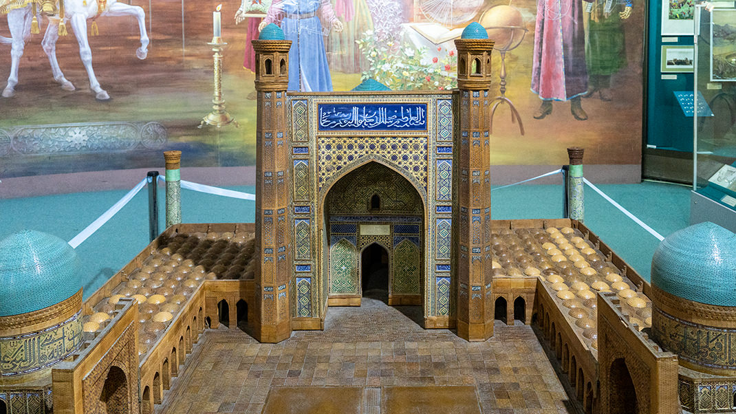 Model of one of the mosques in Samarkand
